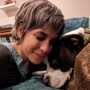 Ashly Burch Instagram - My dog is the best and @hair_by_abbyroll gave me a cute haircut. Damn fine Tuesday.