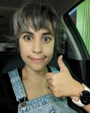 Ashly Burch Instagram - I volunteered at @sagaftra today making signs and snack boxes for the picket lines but forgot to take a picture while I was there so here's a picture of me in the parking lot looking like the kewpie mayonnaise baby