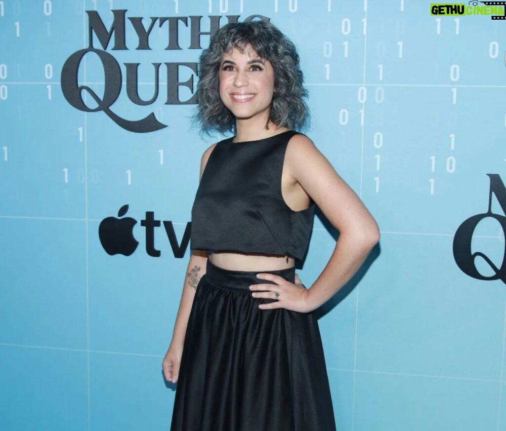 Ashly Burch Instagram - Mythic Quest comes out on Friday! We did some fun stuff with Rachel this season, I'm excited for y'all to see it 😎 Styling by @lucywarrenstyle Hair by @hair_by_abbyroll Makeup by @rachgal1213