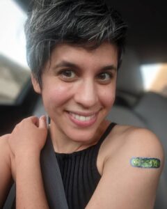 Ashly Burch Instagram - she halfway vaxxed, baby