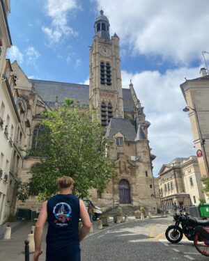 Aspen Ladd Instagram - Images of today’s running tour of #paris with @shealorladd ( 9 miles) 🇫🇷🙂 plus all kinds of neat artisanal flea markets and random gargoyles