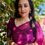 Asritha P Instagram - Saree @srisaicollections9 Blouse @abarnasundarramanclothing Mua @ash_makeupempire . #asrithasreedasofficial #vijaytelevision #actress #model #saree #traditional #collaboration