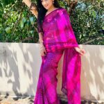 Asritha P Instagram - Saree @srisaicollections9 Blouse @abarnasundarramanclothing Mua @ash_makeupempire . #asrithasreedasofficial #vijaytelevision #actress #model #saree #traditional #collaboration