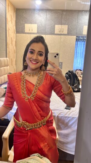 Asritha P Instagram - ❤️
.
#asrithasreedasofficial #actress #modeling #traditional #bridal #photoshoot #collaboration #celebrity #vijaytelevision
