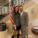 Astrid Coppens Instagram - One night in the USA! What a fantastic evening at the American embassy. Because I hold American citizenship, this will always feel like my second home. Thank you, @brusselsbikingbarbie and @erica_america7 for the unforgettable and fabulous evening ❤️🇺🇸