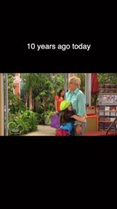Aubrey K. Miller Instagram - My first episode of Austin & Ally came out 10 YEARS AGO TODAY!! I feel like this was just yesterday! I’m so grateful for this cast who made me feel like family from day 1 and to the amazing crew and fans of the show that embraced this little 10 year old reporter! Megan is forever one of my favorite characters and I love watching the show live on! So much love to my A&A fam! Thank you for all the continuous love over the last 10 years! 😭💜📸 #AustinandAlly #MeganSimms #Disney