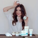 Aubrey K. Miller Instagram - I don’t gatekeep! @waxelene is a holy grail beauty product for me. It’s certified cruelty-free by PETA and Leaping Bunny, petroleum-free, organic, recyclable & hypoallergenic, making it a standout alternative for petroleum jelly, which has SO many harmful properties. It’s FAST acting, which has made everyone I’ve shared it with on set immediately purchase the largest bottle they could find haha. I truly can’t say enough about how much I love and use this product on the daily so now you’ll just have to try it for yourself. Thank you Waxelene 💛🩵 #Waxelene #crultyfree #skincare
