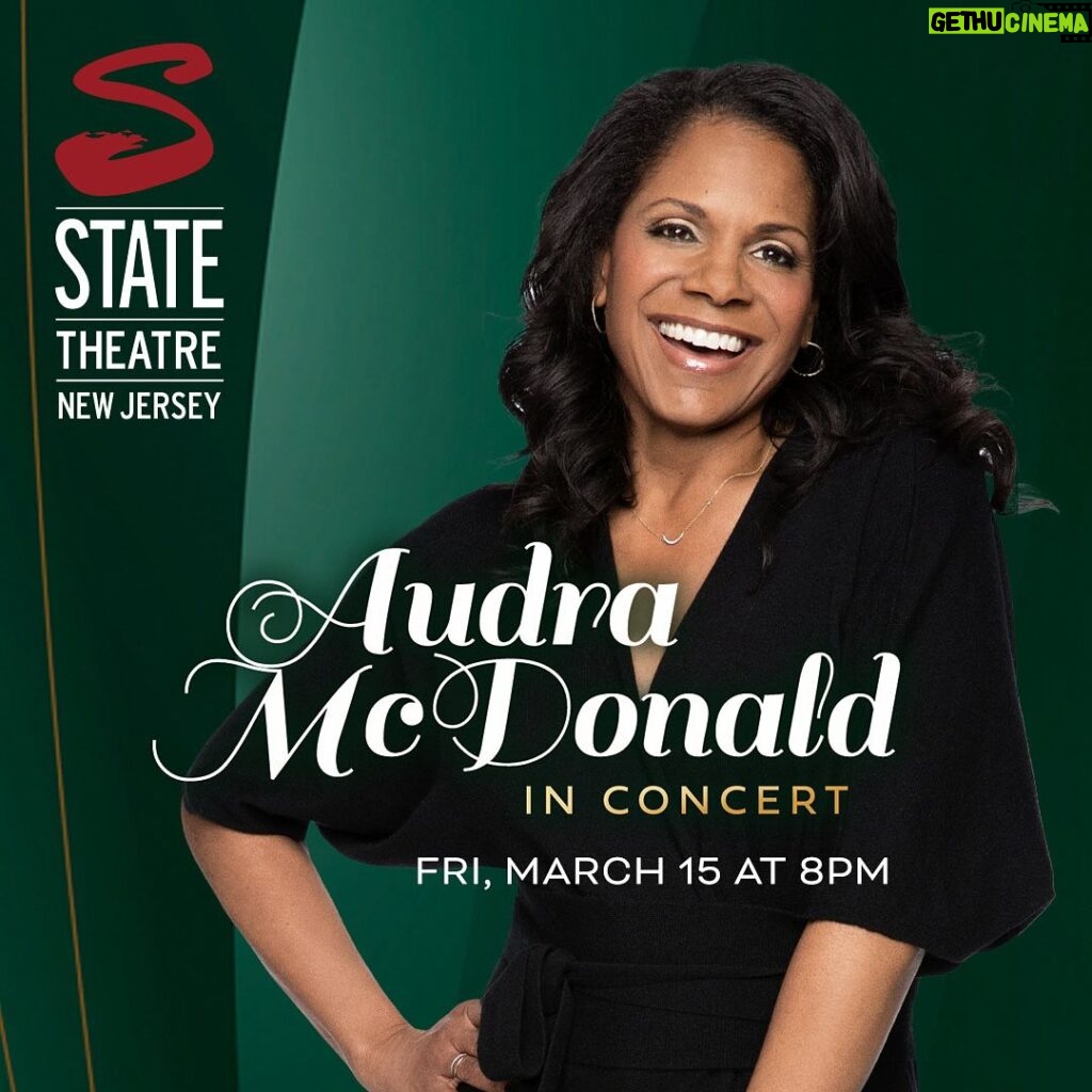 Audra McDonald Instagram - Can’t wait to join my Jersey friends this Friday at New Brunswick’s gorgeous @statetheatrenj! I’ll be singing some of my favorite songs from Broadway and the Great American Songbook, and we’ll have a lot of fun. See you there! 🎟️ at stnj.org ___ #broadway #musicaltheater #newjerseyarts