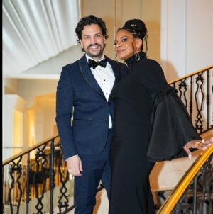 Audra McDonald Instagram - Got to get glammed up, hang with my @gildedagehbo family and have a fun date night with the hubby @willtheswenson at the @sagawards last night! 
Thank you @csiriano for the gorgeous gown! 

Styling by @jakesokoloff 
💄: @shannonpezzetta 
💇🏽‍♀️: @sabrina.porsche 
💎: @alexisbittar 
👠: @michaelkors 
📸: @ajaitrue
