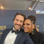 Audra McDonald Instagram - Got to get glammed up, hang with my @gildedagehbo family and have a fun date night with the hubby @willtheswenson at the @sagawards last night! Thank you @csiriano for the gorgeous gown! Styling by @jakesokoloff 💄: @shannonpezzetta 💇🏽‍♀️: @sabrina.porsche 💎: @alexisbittar 👠: @michaelkors 📸: @ajaitrue