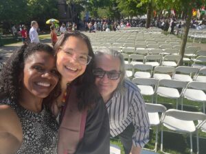 Audra McDonald Instagram - This bright brilliant amazing woman graduated from College today. Congrats sweet Zoe Zoe. We are so so proud of you and love you so much!!! 😭🎓🙌🏾❤️