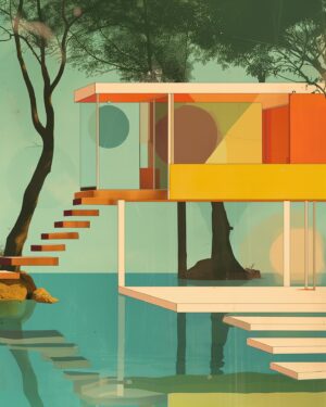 August Kamp Instagram - experimental illustrative works with liminal museums as a focal theme