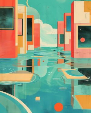 August Kamp Instagram - experimental illustrative works with liminal museums as a focal theme