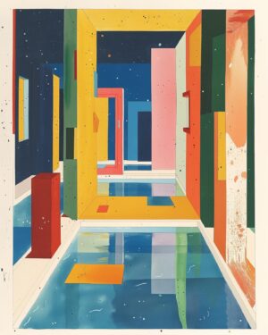 August Kamp Instagram - experimental illustrative works with liminal museums as a focal theme
