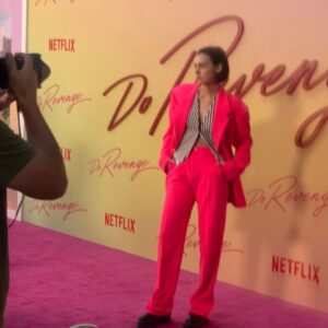 Ava Capri Instagram - DO REVENGE OUT TOMORROW 💖💄💘
ON @netflix 

Hot Pink @versace suit appreciation post 

Styling: @tabitharsanchez 
Makeup: @mollygreenwald 
Hair: @bykileyfitz