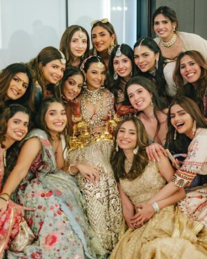 Avantika Dasani Instagram - Saanya veil love you forever ♥️ 
How precious it was for us to be there with you and for you and just to look at you! 
Look what a beautiful bride she made!
Thank you nutttt  for the weekend that was, cheers to the madness never stopping 🥂

Also wearing @rajdeep.ranawat.official
(Pro trip wear a lovely lightweight lengha on shaadi day so you can do heavy lifting for your bridesmaids duties!)