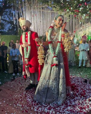 Avantika Dasani Instagram - Saanya veil love you forever ♥️ 
How precious it was for us to be there with you and for you and just to look at you! 
Look what a beautiful bride she made!
Thank you nutttt  for the weekend that was, cheers to the madness never stopping 🥂

Also wearing @rajdeep.ranawat.official
(Pro trip wear a lovely lightweight lengha on shaadi day so you can do heavy lifting for your bridesmaids duties!)