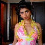 Avantika Vandanapu Instagram - wearing archival @versace for @thedrewbarrymoreshow! ❤️ tune in to see the curlers come down lol 📸 by @joshuarobertcolley @silassilverman