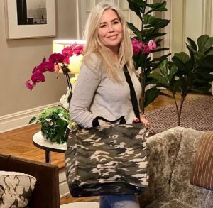 Aviva Drescher Instagram - One of my go-to’s are my @quiltedkoala bags … Love the low key simplicity and the monograms. Great for traveling!