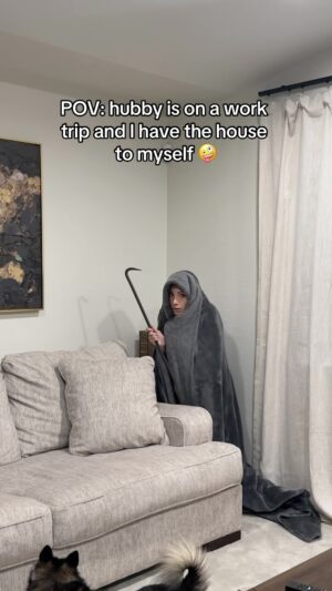 Avori Henderson Instagram - Sleep with one eye open and a crowbar 🤣 #lol #funny #marriage #couples #coupleshumor #relationshiphumor