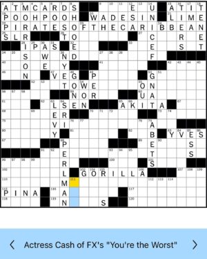 Aya Cash Instagram - New York Times 2/27/22