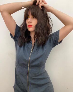 Aya Cash Instagram - My sweet friend @cwgeere interviewed me for @interviewmag link in stories to read. 

Hair: @tommy_buckett 
Face: @danielmartin 
📸by me
Styling by me with more from some of my favorite vintage shops. Jumpsuit: @selectedbyberman Daisy Chain top: @shopworship Silk Charmeuse: @nouveaurichevintage

#theboystv #theboys
