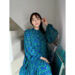 Ayame Misaki Instagram - 何枚目が好き？ かわゆワンピースの気分♪ Blue and Green🫐🫛 @akte_official @satoconaka #akte #アクテ #fashion #dress #しふく #私服 #ファッション
