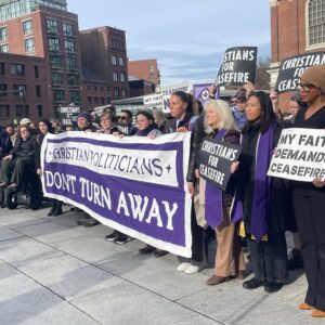 Ayanna Pressley Instagram - We are one human family and our freedoms and our destinies are tied. 

A powerful Good Friday with our interfaith community, standing in solidarity with Palestinians and all peoples who are suffering under occupation and systemic violence.

#CeasefireNow