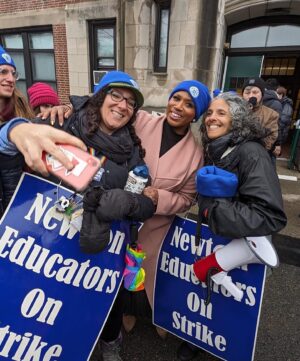 Ayanna Pressley Instagram - To our @newtonteachersassoc—300  of whom call the MA-7th home:

Your work is essential, your livelihoods important, and your lives deeply valued by this Congresswoman.

Proud to be in solidarity as you organize and mobilize for a just contract that values your labor AND your humanity.