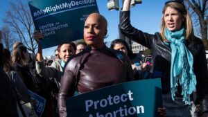 Ayanna Pressley Instagram - Today marks 51 years since #RoeVWade—and a year & a half since it was overturned.

Make no mistake—this fight isn't over.

We will keep fighting to protect & expand access to reproductive healthcare. 

We will affirm abortion care as the human right it is.

We will not back down.