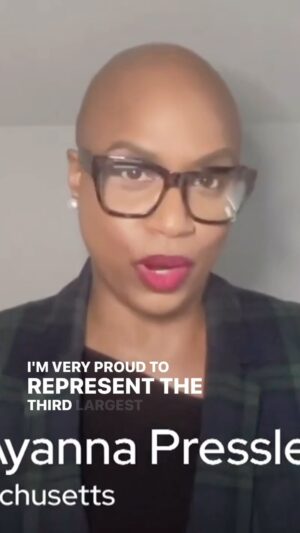 Ayanna Pressley Instagram - We must work toward the just, stable & secure future that Haiti deserves. That means: 

—supporting a democratic transition led by Haitian civil society
—disrupting arms trafficking
—providing humanitarian aid
—halting deportations to Haiti
—redesignation of TPS
—& more
