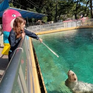 Ayano Kawamura Instagram - #桂浜水族館

桂浜水族館の公式マスコットキャラクターの
おとどちゃんが案内をしてくれました！

高知色が強くてユニークな水族館です😂

エサやりも楽しいですし
コツメカワウソ、アシカ、ペンギン、カピバラなどかわいい動物がたくさんです🦭

サイン書かせてもらったので探してみてね😉
#ANGERME#アンジュルム#川村文乃#かむ高知観光#高知県#高知市#えいね高知市