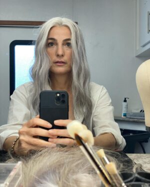 Ayelet Zurer Instagram - #MOONHAVEN  episode 4 is waiting for you!!! So excited for you to discover the nature of Maite choice. 
This is how it all started. With the wonderful #Dee_corcoran digging for the right hair shape and color for #maiitee
@amcplus 
#sci-fi #drama #history #humannature #moon