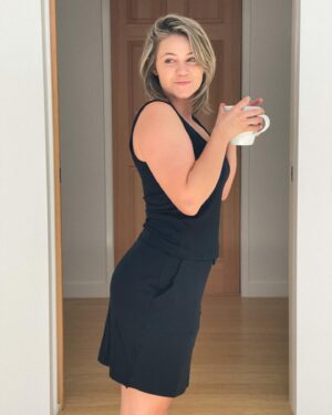 Ayla Kell Instagram - Day off uniform @cozyearth 

So excited that our #tinyhome is almost done! 
This is the first of many more cups of coffee in this new house!

Get sustainably cozy with me and use code CE-AYLAK to save on your next order. Links in my bio.