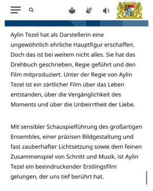 Aylin Tezel Instagram - Munich weekend bliss

1) What beautiful company at #bayerischerfilmpreis ! huge congrats to newcomer actress winner @bayan_das_manifest & best actress winner @hannahherzsprung 
2) thanks to my stylist @malaikaland and @cartier & @arzuyoncek for making me look sparkly
3) Jury Statement for awarding me with the best newcomer- director award for FALLING INTO PLACE 
4) and more of it (all in German, sorry English-speaking folks, basically they say they like the film in a way that makes me very happy)
5) thanks to each of you who went out there last weekend and demonstrated against radical right wing parties and stood up for democracy and diversity 
6) thank you @sz for quoting me 
7) my two partners in crime: producer @yvonne_wellie from @weydemannbros & my editor @david_j_achilles 
8) his finger was the big topic at the afterparty „don’t break the finger!“ yes okay I won’t 
9) no sleep and onto the next
10) @deutscher_filmball (in @malaikaraiss & @aeyde) with @friedrichmuecke & @florian.david.fitz & @juliakoschitz_official