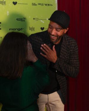 Aylin Tezel Instagram - @raindancefilmfestival thank you so much for making my dream come true. @chrissfulton asked me when I auditioned him for the main role Ian in FALLING INTO PLACE : What do you want to achieve with the film, what’s the dream? And I said: it’s quite a simple one, I would love to sit in @curzoncinemas in Soho one day and watch the film. 
…Well, it happened ✨♥️

Thank you to our Scottish producer @johndmckay from @compact.pictures and our amazing cast for celebrating the London premiere together @chrissfulton @layoakin @julietcowan1 @theblackpaddy @bravelittlenote @cbaz13 @alexmasonact 

Thanks to my stylist @malaikaland for dressing me in @cosstores thanks to @loewscommunications & @aeyde 

Photos©️: @raindancefilmfestival