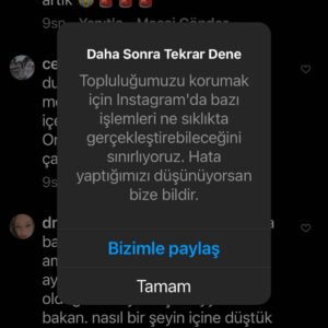 Ayşe Şule Bilgiç Instagram - Bu uyarı ne sebeple çıkıyor bilen var mı? Ne demek yani?