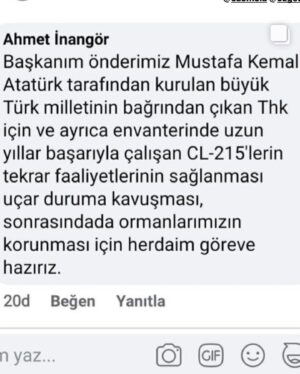 Ayşe Şule Bilgiç Instagram - Bu hangardaki uçaklar için THK eski personellerinin söylediklerini kaydırmalı postu ilerleterek okuyun. Özetle İzin verin uçuralım diyorlar.
🙏🏻🤢
Neden izin verilmiyor? Hurda denen uçaklar yardıma gelen Hırvat uçağı ile aynı. Bakıma ihtiyaçları var onu anladık. İzin verin denesinler. Ve eski pilotları “yaparız” diyor.
🤢🙏🏻
Lütfen izin verin bu uçaklar uçsun! Yangınımız sönsün! 
🤢🙏🏻
@ezomola @sunay.akin @vasif_yucelis @danlabilic @ozgeulusoy #Cl215leriucurturkiye #millicagri @tarimgovtr