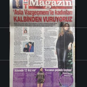 Ayşegül Günay Instagram - Bu güzel röportaj için Habertürk'e ve Neziha Kartal'a çok teşekkürler 