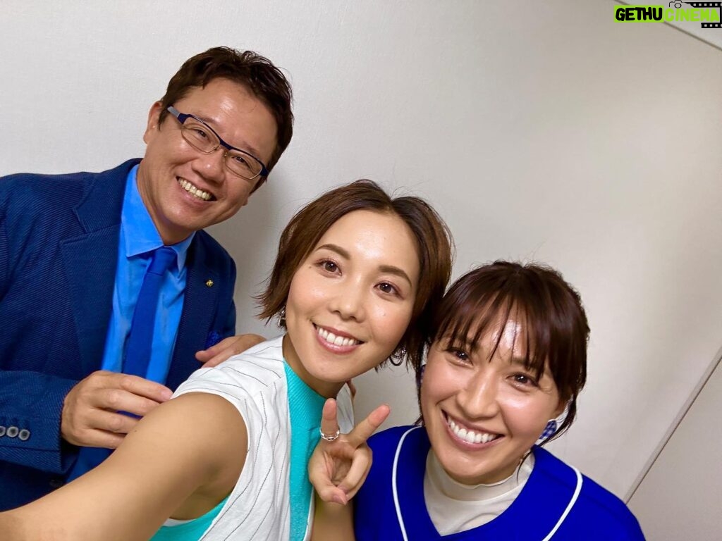 Ayumi Hirodo Instagram - サンデーLIVE‼︎の香りに導かれて楽屋に行きました😁 古田さんと美和さん⚾️ブルーコーデがリンクしています👏 そしたら楽屋廊下からタイガースの香りもしたので行ってみるとアントニーさん🐯 この日の古田さんは朝から立て続けにテレビ朝日でお仕事！夜はAbema出演後に報道ステーションスタジオに現れる‼️仁王立ちしているのが古田さん🤣気分は保護者参観日です🤣いつもと違う緊張感があったのは内緒🤫 嵐のように去っていきました。