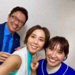 Ayumi Hirodo Instagram - サンデーLIVE‼︎の香りに導かれて楽屋に行きました😁 古田さんと美和さん⚾️ブルーコーデがリンクしています👏 そしたら楽屋廊下からタイガースの香りもしたので行ってみるとアントニーさん🐯 この日の古田さんは朝から立て続けにテレビ朝日でお仕事！夜はAbema出演後に報道ステーションスタジオに現れる‼️仁王立ちしているのが古田さん🤣気分は保護者参観日です🤣いつもと違う緊張感があったのは内緒🤫 嵐のように去っていきました。