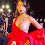 Azi Acosta Instagram - From last night’s presscon PAMASAHE Thank you po sa mga pumunta at nagpakita ng support kagabi❤️ streaming na sa December 9 ang pamasahe exclusively on vivamax🫶🏻 Hair by Georgina Soledad Makeup by Rhina Montemayor Dress made by Migz Mentel 📸 Jerico Montemayor
