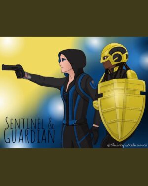 Azie Tesfai Instagram - Dansen ❤️🌈 
Thank you for all of the fan art! #happypride 
What’s your favorite Dansen moment? 
Love you Chy! @chy_leigh 💕