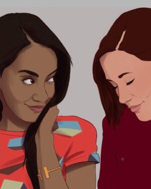Azie Tesfai Instagram - Dansen ❤️🌈 
Thank you for all of the fan art! #happypride 
What’s your favorite Dansen moment? 
Love you Chy! @chy_leigh 💕
