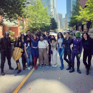 Azie Tesfai Instagram - This week it’s full Supergirl #bts as it’s the FINALE😭 A Million Little Things still has the cuteness on Wednesday 10/9c but here are photos of our @supergirlcw TWO HOUR finale airing TONIGHT at 9/8c 🥺❤️
