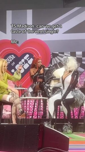 Baby Instagram - When @tsmadison asks for the sneak peek you deliverrrrrr 😂😂😂

Had the best time at @rupaulsdragcon filming the Bring Back My Girls panel with @worldofwonder. Posting the full look soon!