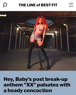 Baby Instagram - I remember being at uni and scrolling through @thelineofbestfit, hoping one day they’d feature my music. Super proud to have them write about XX 🥹❤️

Words: @tt.turner 
Image: @shotsbyaimee_