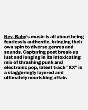 Baby Instagram - I remember being at uni and scrolling through @thelineofbestfit, hoping one day they’d feature my music. Super proud to have them write about XX 🥹❤️

Words: @tt.turner 
Image: @shotsbyaimee_