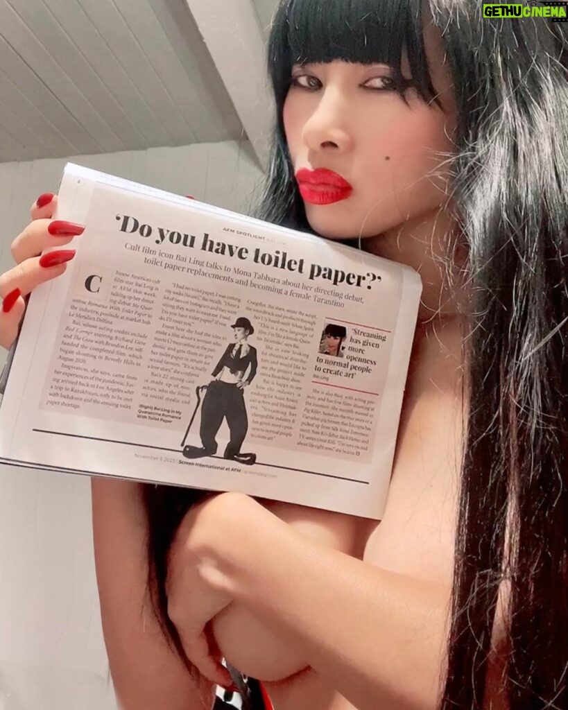 Bai Ling Instagram - How come my previous post disappeared ? Someone can tell me? Wow someone hacked into my account? 10pics just reposted . And I am going to a #premiere now in #hollywood from #afm will add text later 🧻💖😛 But Do you have #toiletpaper ? Love the title 🤣🧻👏💖🎞💋🛁💃 Those pics are #elegant and #classy #tastefully agreed ? Cookie: Only beautiful thoughts, good heart, and positive energy and kindness in someone’s being , and express them daily , will then attract more of all those beautiful things and qualities into ones life and world. Love from #hollywood 🌹❤️🎞💋🎬🛁🎸🎼💰🧻 #bailingmovie #elegance #grace #filmmaking #filmmakers #bailingfashion #白靈 #白靈電影 #白靈時尚 #白靈導演處女作#directorialdebut #film #myquarantineromancewithtoiletpaper #我和衛生紙的隔離戀情 #comedy #romanticcomedy #screendaily #fashion #style #glamour #virulpost🤟🤙 #positivevibes #healthylifestyle