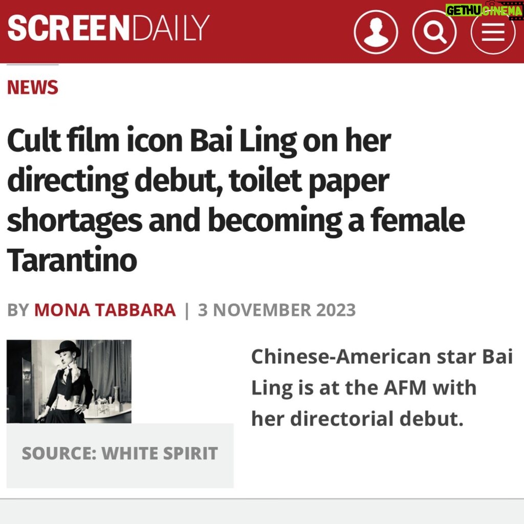 Bai Ling Instagram - Sharing the amazing Huge #news at #afm today on #screendaily @screendaily on my #directorialdebut #film #myquarantineromancewithtoiletpaper #我和衛生紙的隔離戀情 so happy and excited !!! Please read the #article you will know my story . It is a #romanticcomedy taking place in #losangeles in today’s world , a #hilarious #powerful story about our lives , a film that is closest to our lives today and is about what is happening right now in our lives globally. With tremendous #humor , and #profoundness , I told a touching story. Yes in the end i turned myself into Mr. #charliecharlie . It is the most #inspriational story of our 21 century, It is my love letter to the history of our lives a love letter to all of you. It is also a #womenempowerment story , a foreigner and immigrant, and an actress turned into director. I am at the #afm #americanfilmmarket right now , to find my baby a glorious home for you to see my #funny and #profound movie, yes I am super excited and proud . Cookie: This is how we influence our world by giving love, creating the most #authentic #original powerful story in the #art of #cinema to touch hearts and change lives. Amd mostly to Inspire you to be the #brilliant of who you are. Love from AFM 💖😛🎞 #lemeridien #hollywood #creator #bailingmovie #白靈電影